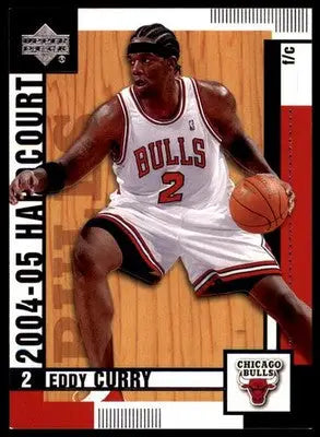 Eddy Curry basketball card from Upper Deck Hardcourt 2004-05 Chicago Bulls collection