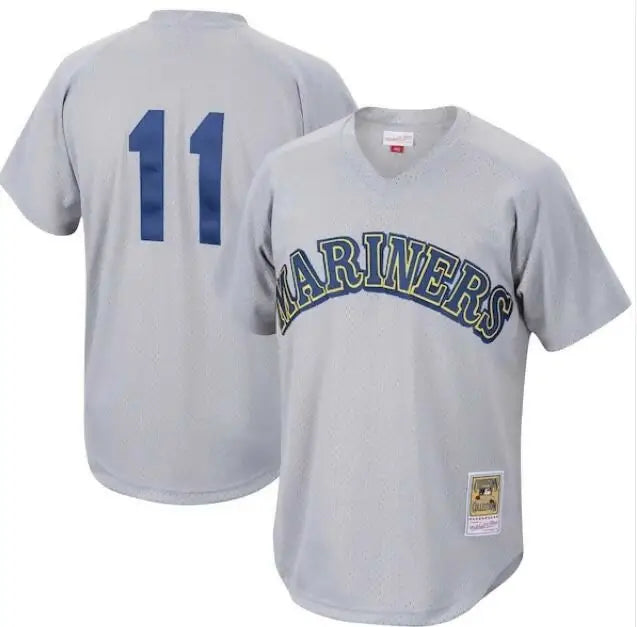 Gray Seattle Mariners Edgar Martinez Cooperstown Collection mesh batting practice jersey