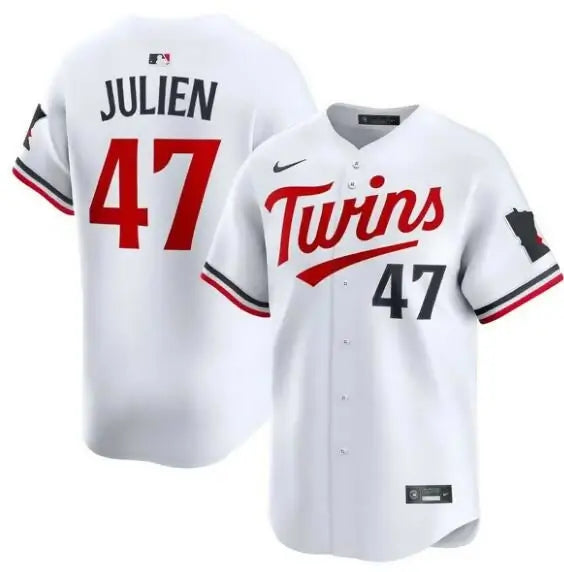 White Edouard Julien Minnesota Twins Nike Home Limited Player Jersey