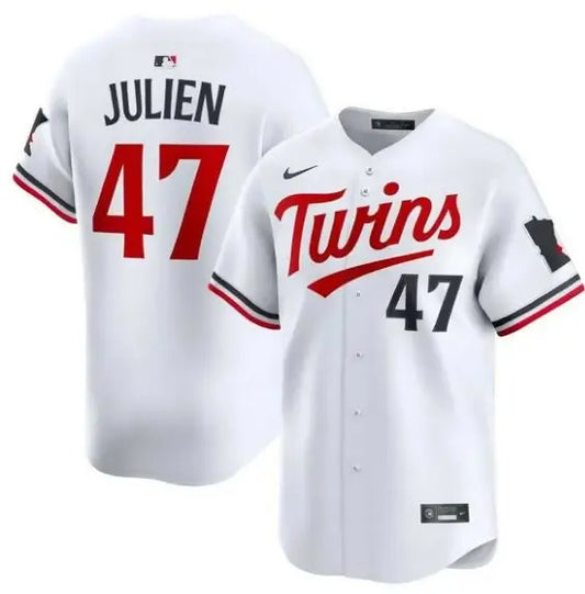 White Edouard Julien Minnesota Twins Nike Home Limited Player Jersey