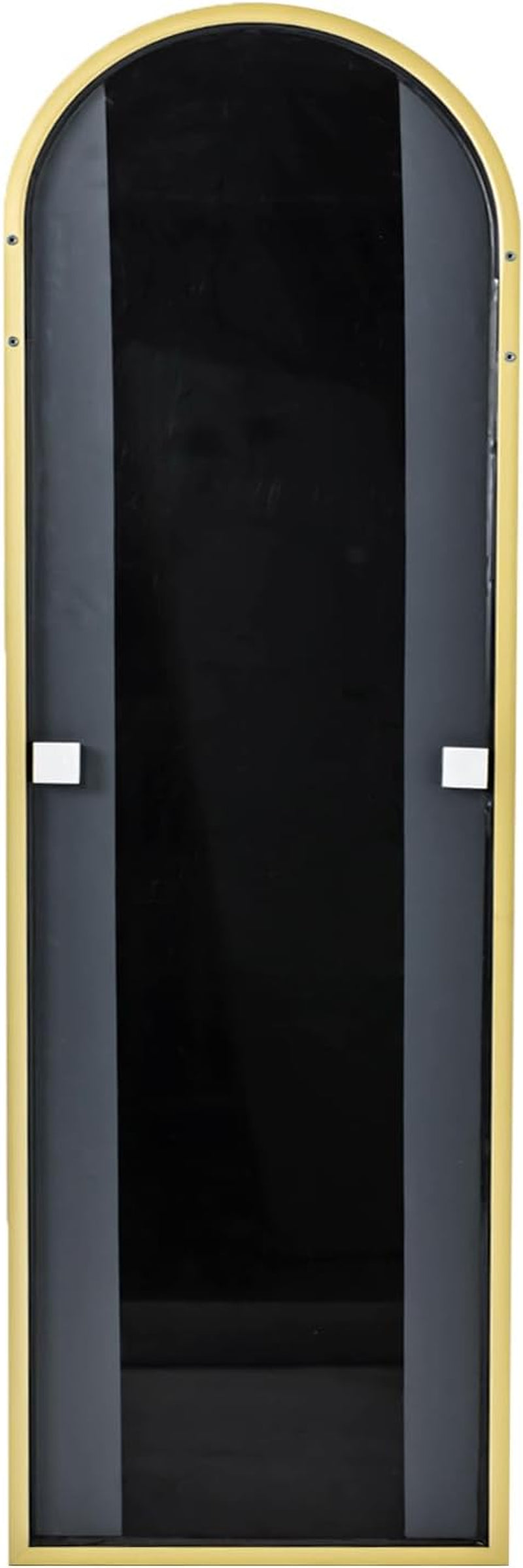 Door Mirror, Full Length Mirror over the Door, 16"X 50" Hanging Mirror, Arched, Vertical, Wall Mirror, Full Body Mirror, Gold-4