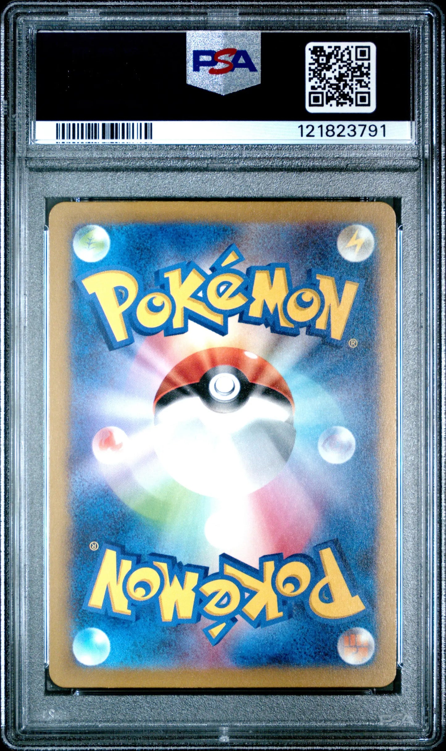 Pokemon Japanese Eevee #133 Japanese Reverse Holo trading card back design with PSA 9