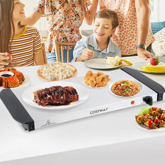 Electric Buffet Server Food Warmer with 3 Removable Trays - Food Warmers & Burners