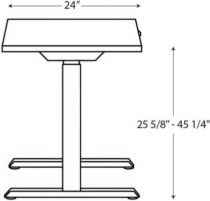 Electric Height Adjustable Standing Desk with Modern Design-2