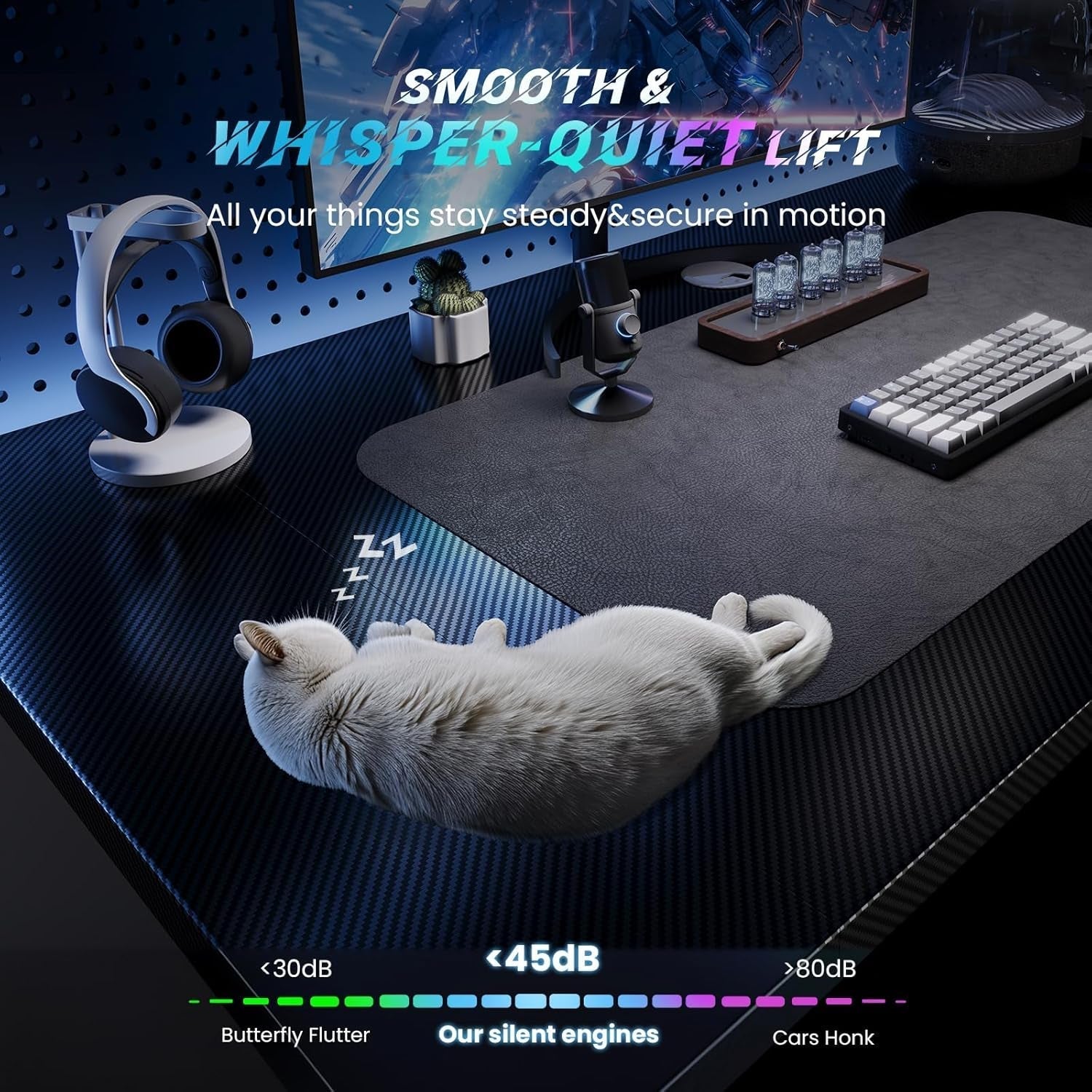 Electric Standing Desk Adjustable - 48 X 24 Inch Sit Stand up Desk with Cable Management - 3 Memory Preset Adjustable Height Table-3