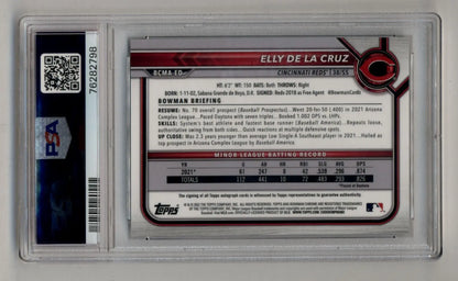 Elly De La Cruz 2022 Bowman Chrome Mega Box Auto PSA 10 Gem Mint Auto 10 2798 - Singles