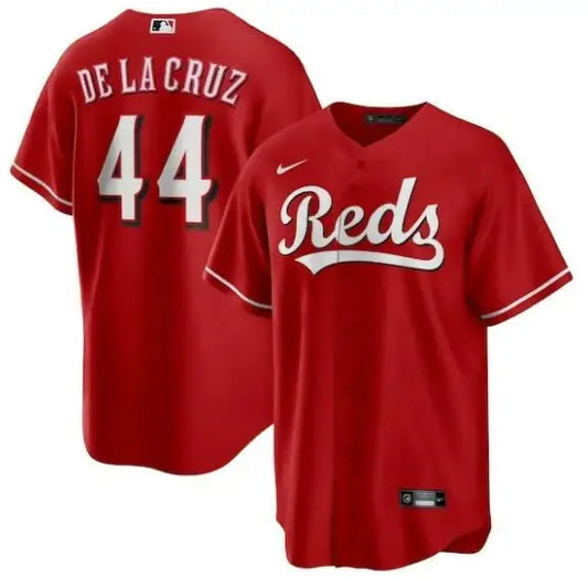 Red baseball jersey from Elly De La Cruz Cincinnati Reds Nike Big and Tall Replica