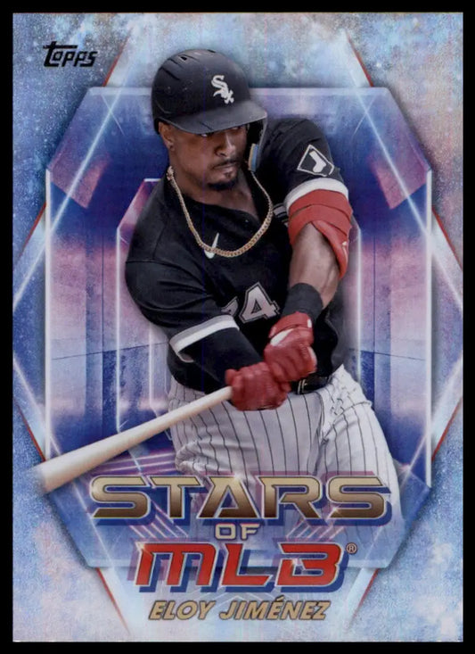 Eloy Jiménez 2023 Topps Stars of MLB baseball card featuring Chicago White Sox player