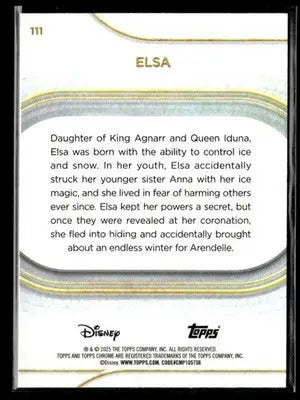 ? Elsa — 2025 Topps Chrome Disney #111 ? - Trading Card