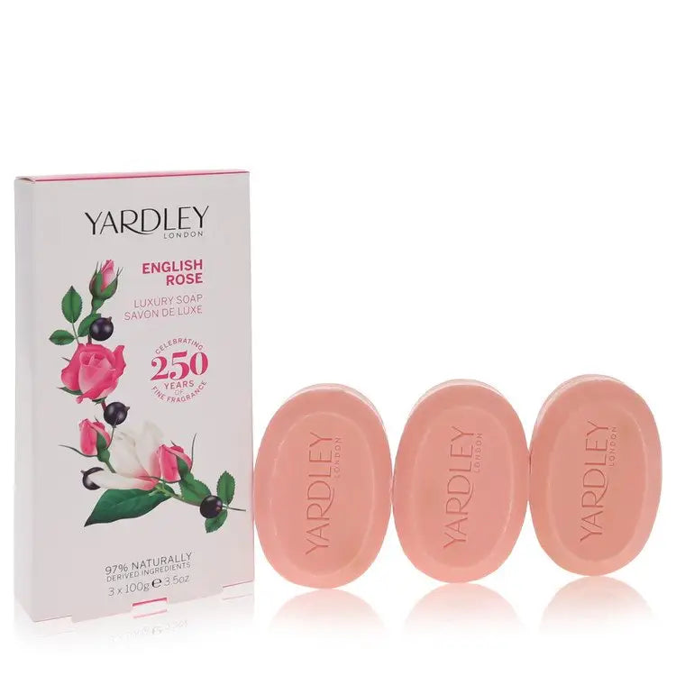 English Rose Yardley by Yardley London - 3 x 3.5 oz Luxury Soap 3.5 oz - Women / Medium - 3 x 3.5 oz Luxury Soap 3.5 oz