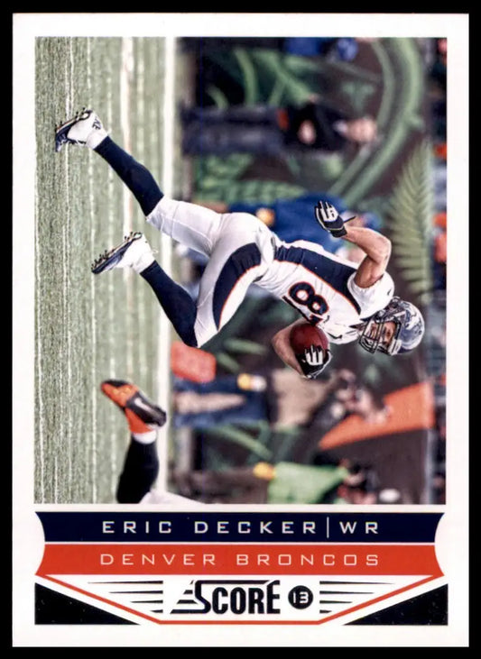 Eric Decker 2013 Score football trading card Denver Broncos product image