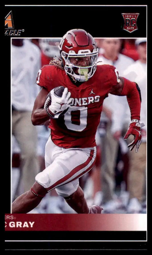 Football trading card featuring Eric Gray from Panini Chronicles Draft Picks 2023