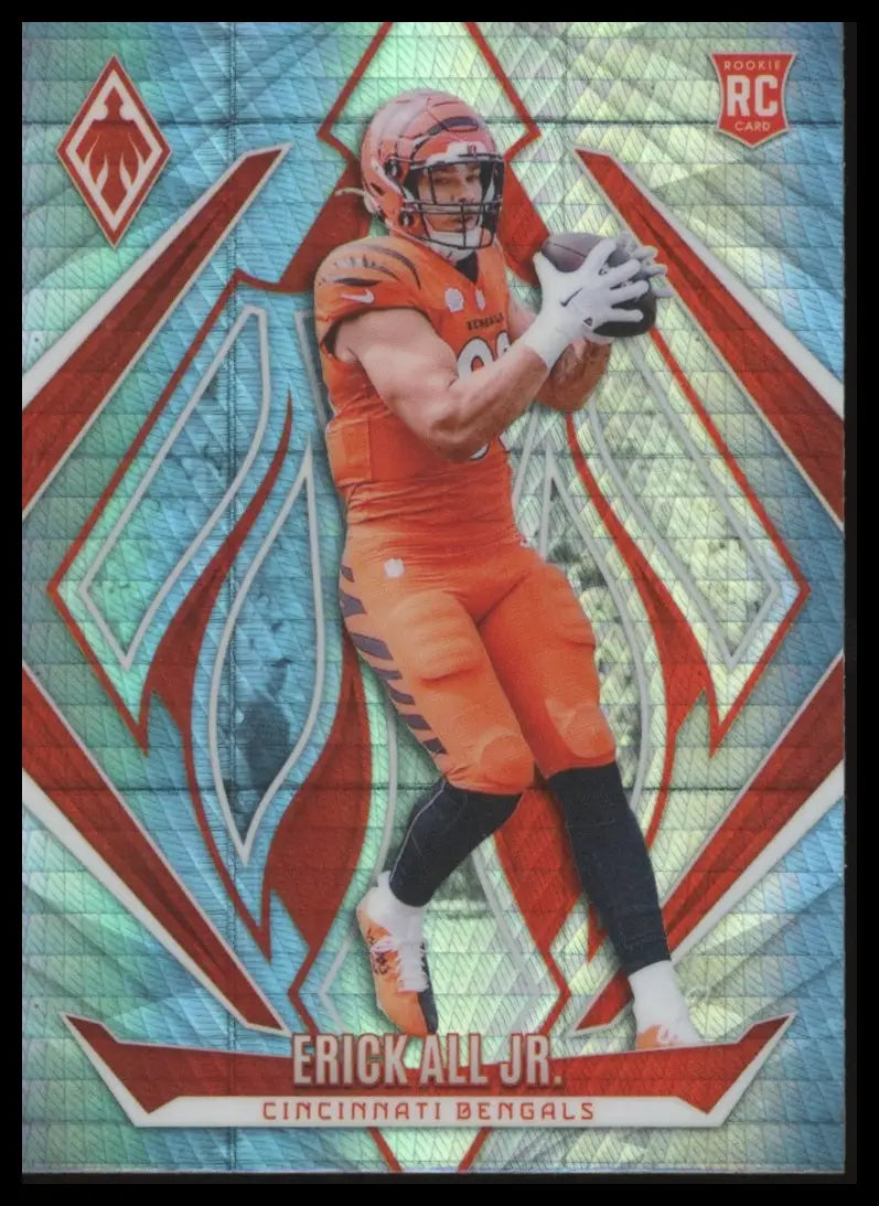 Football trading card of Erick All Jr. in Cincinnati Bengals uniform from Panini Phoenix