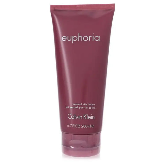 Maroon Calvin Klein Euphoria sensual skin lotion tube from Klein Euphoria body lotion 6.7 oz