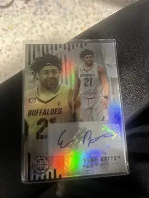 Evan Battey Colorado Buffaloes illusions RC auto basketball card product image