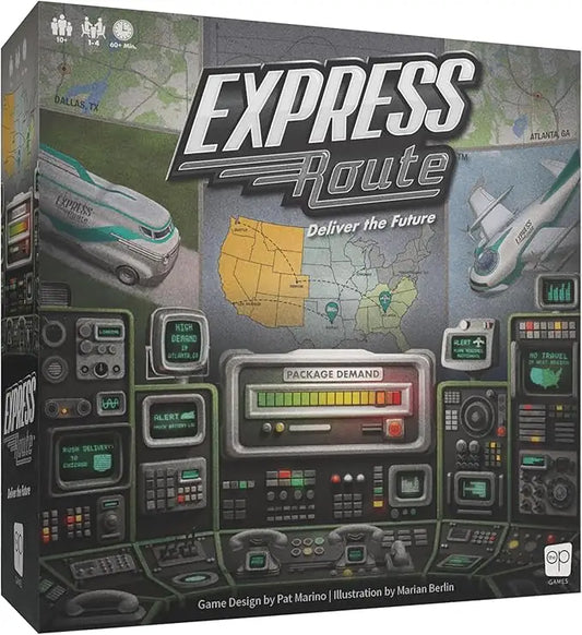 Express Route board game box featuring light strategy and cooperative gameplay