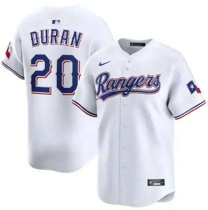 White Ezequiel Duran Texas Rangers Nike Alternate Limited Player Jersey
