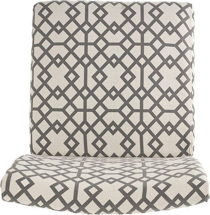 Grey Geometric Accent Chair by Christopher Knight Home-1