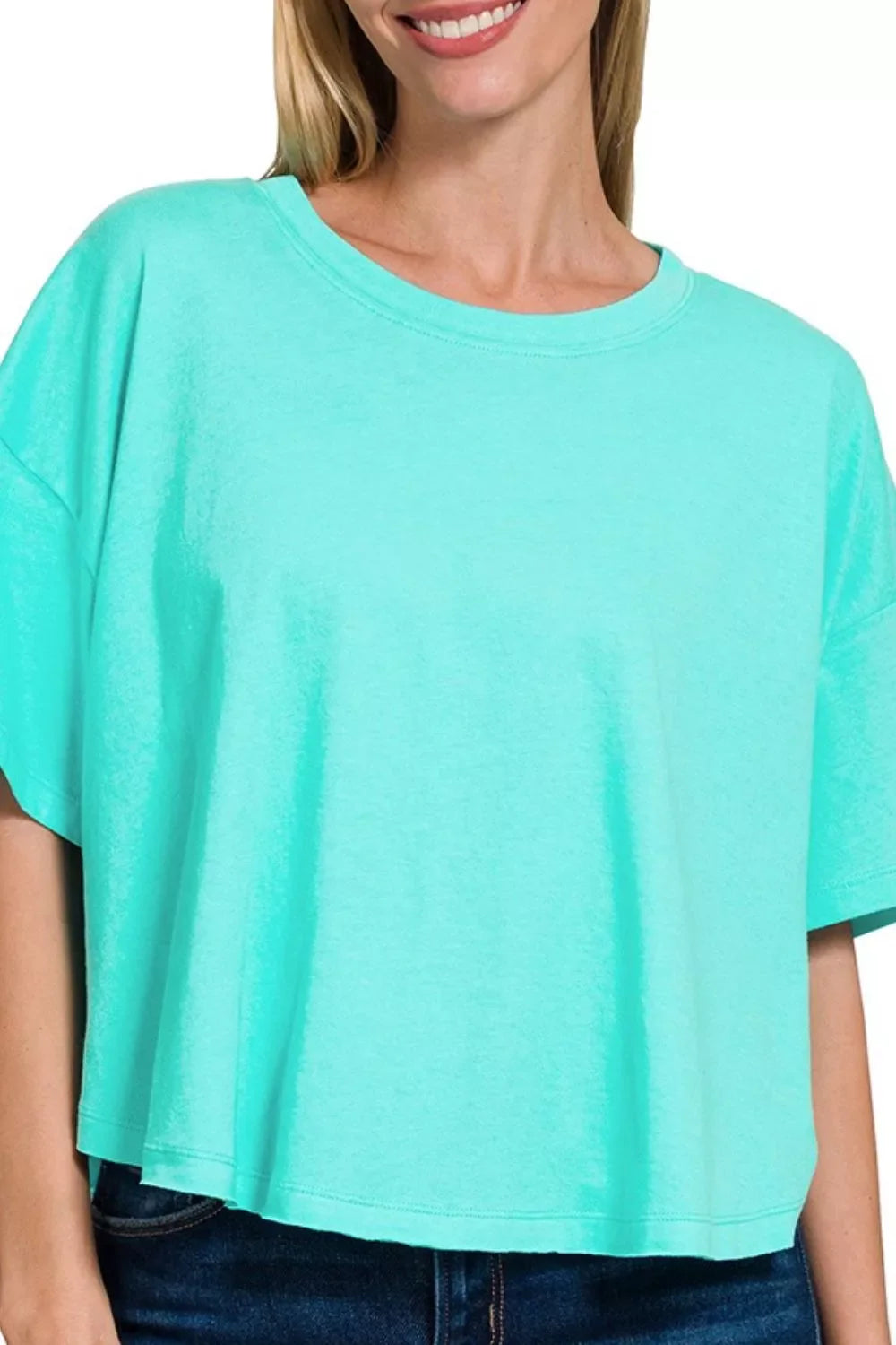Zenana Cotton Round Neck Short Sleeve T-Shirt
