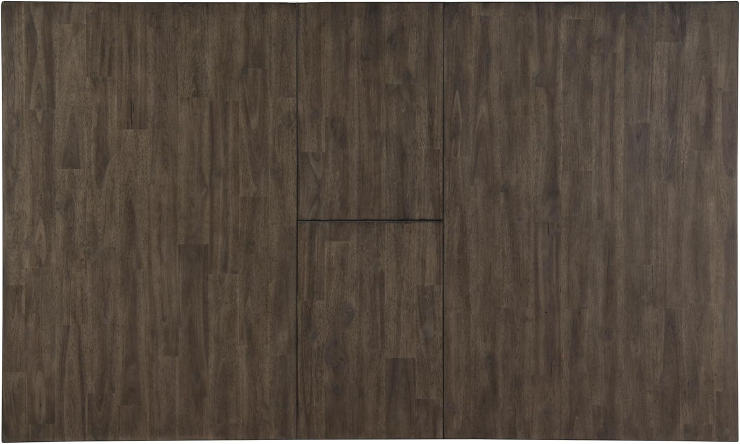 Furniture Abacus Rectangular Dining Table, 48"-60" Table W/ 12" Butterfly Leaf Extention, Seats up to 6, Kitchen/Dining/Living Room, Asian Hardwood Solids, 36" D X 48" W X 30" H, Gray-4