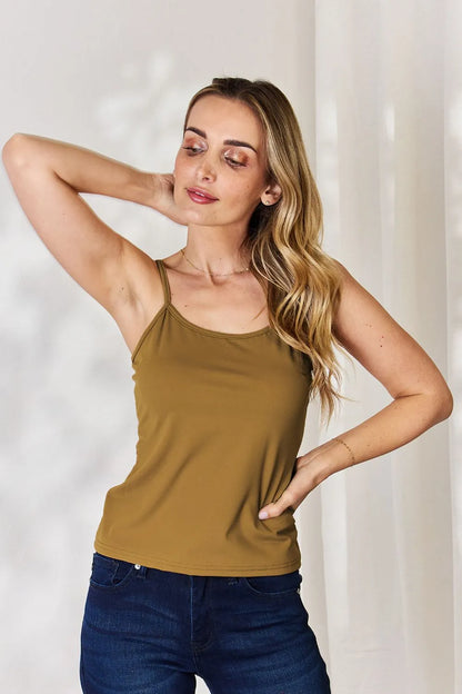 Basic Bae Full Size Round Neck Slim Cami Plus Size