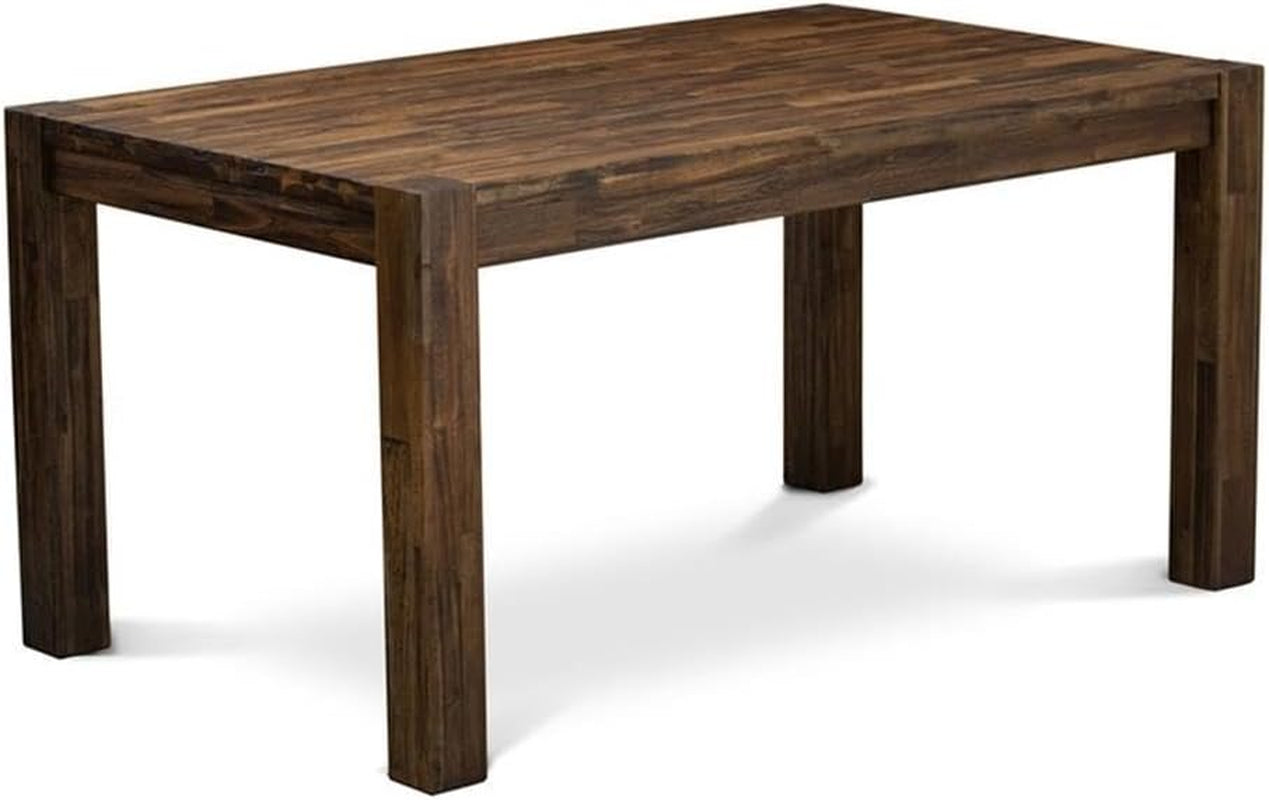 CN6-07-T Celina Dining Room Table - Rectangle Rustic Farmhouse Table , 36X60 Inch, Jacobean-0