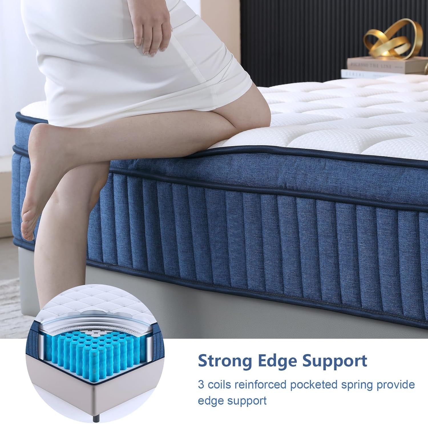 14 Inch Queen Mattress with Pocket Springs and Foam-3