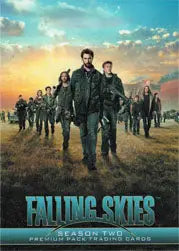 Falling Skies Season Two P1 promo card featuring a group walking against a dramatic sky