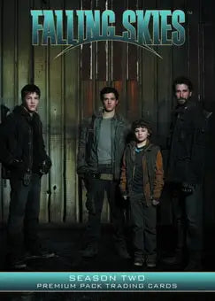 Promotional poster for Falling Skies Season Two on a trading card from SDCC 2013