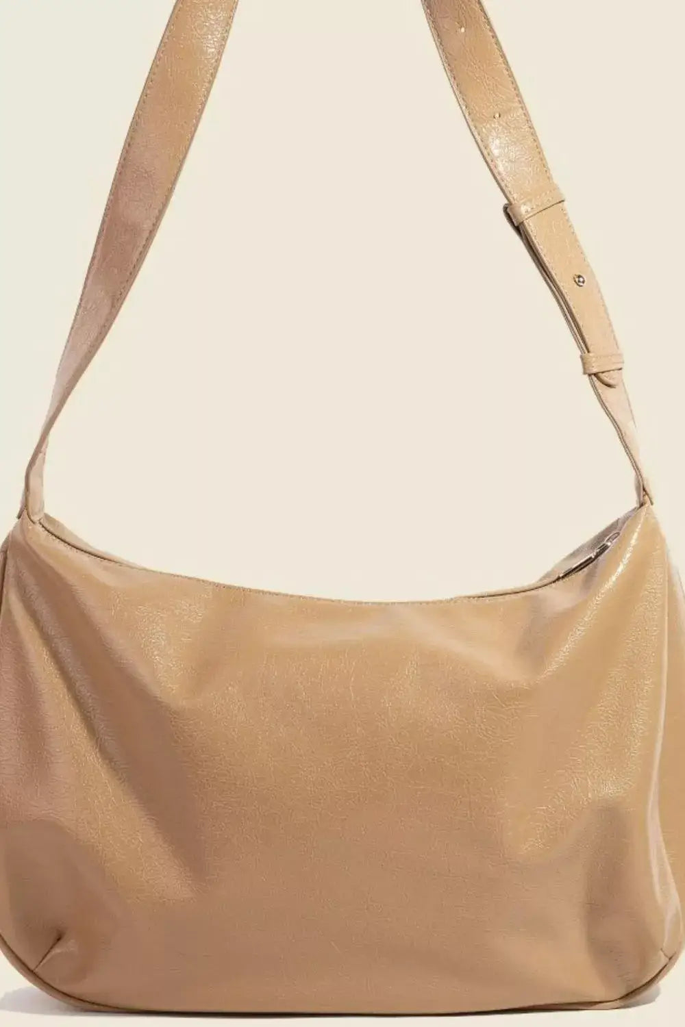 Fame Faux Leather Hobo Crescent Shoulder Bag - KA / One Size