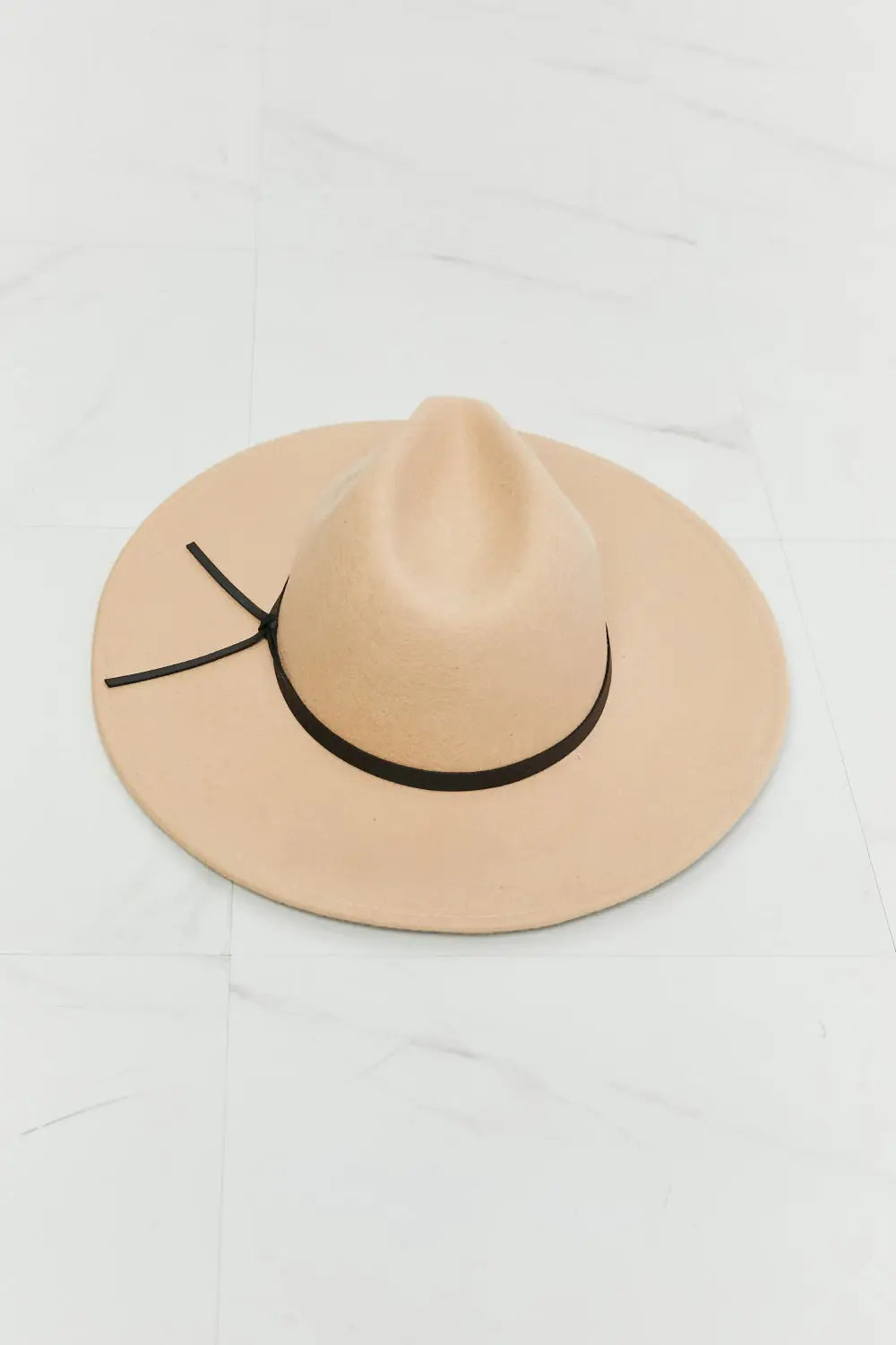 Fame Make It Work Fedora Hat - Beige / One Size