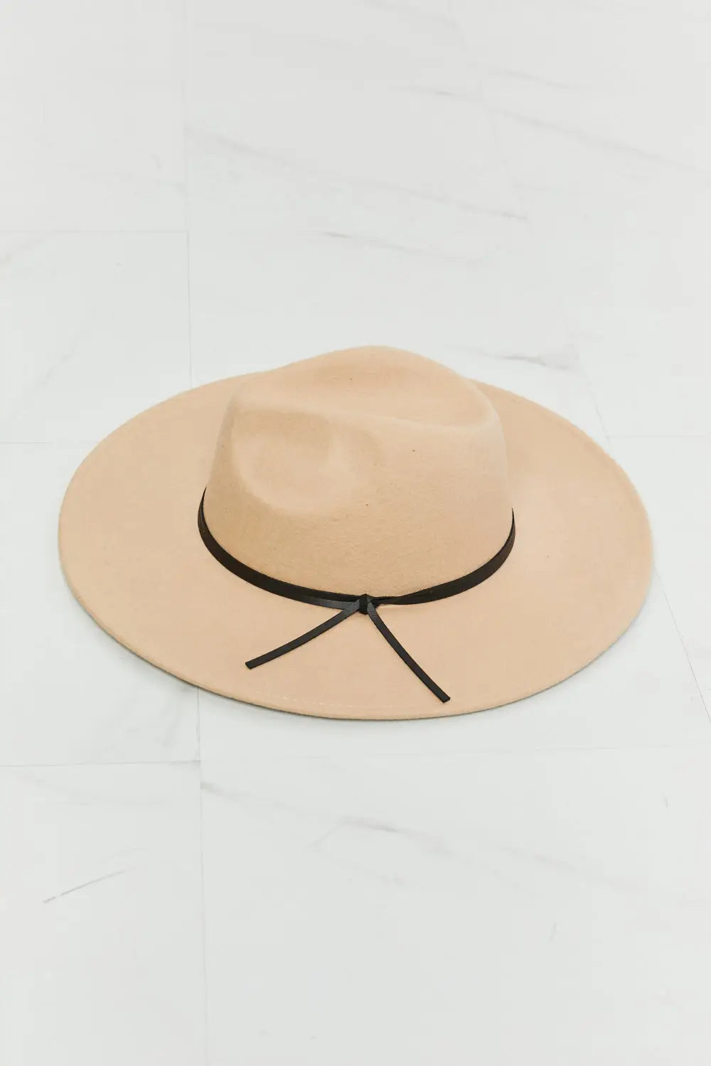 Fame Make It Work Fedora Hat - Beige / One Size