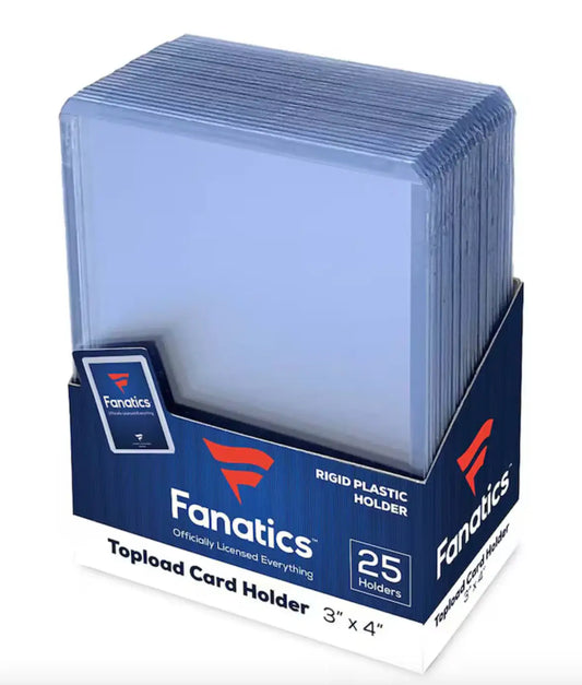 Fanatics 3x4 regular premium toploaders for safe card storage and display