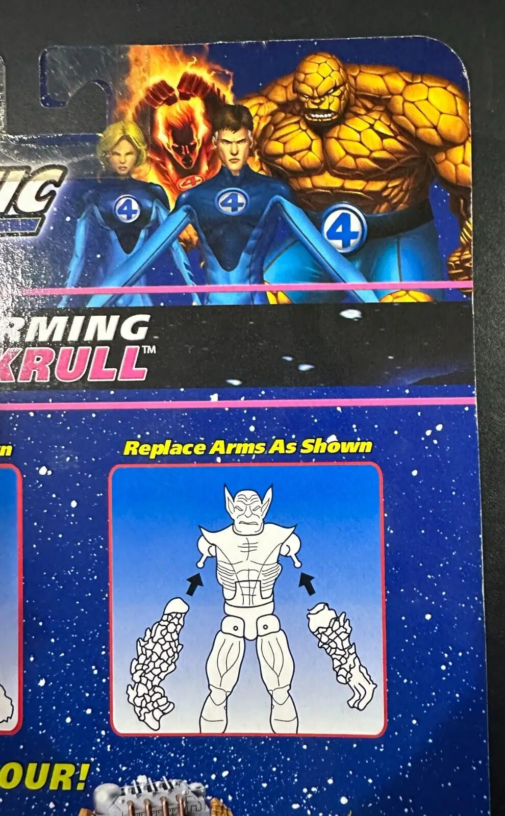 Toy packaging for Fantastic Four 2006 Transforming Super Skrull Action Figure