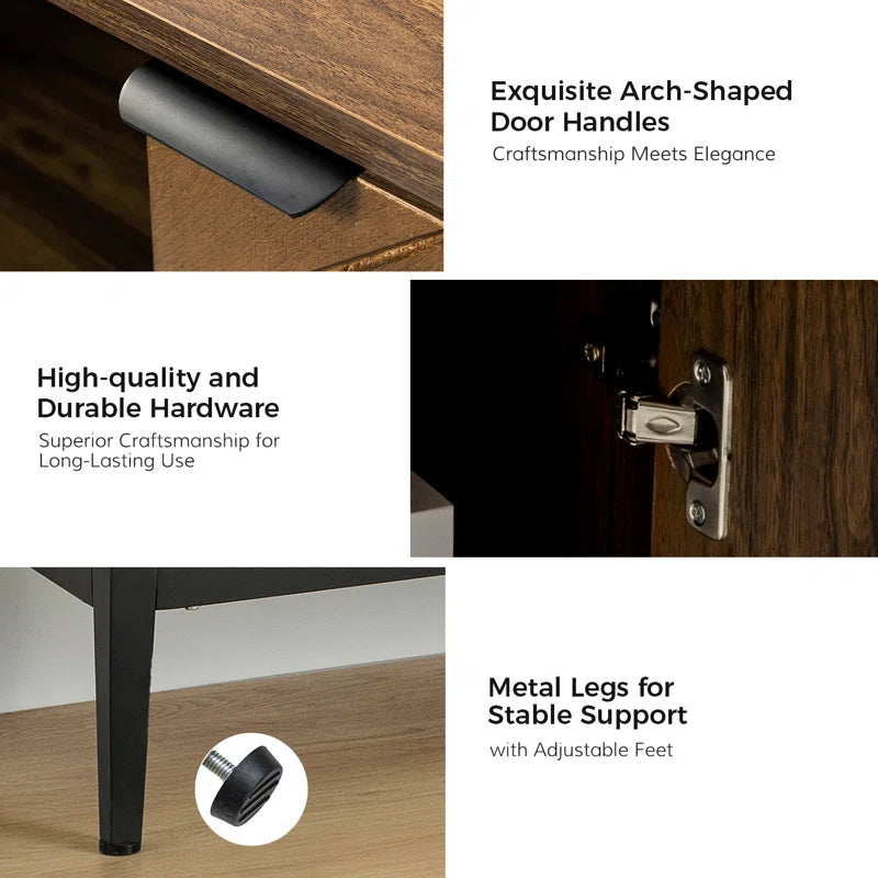 Tall 2 Door Rustic Herringbone Accent Cabinet Design-3