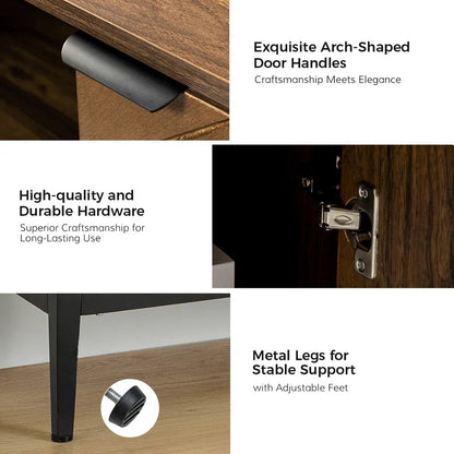 Tall 2 Door Rustic Herringbone Accent Cabinet Design-3