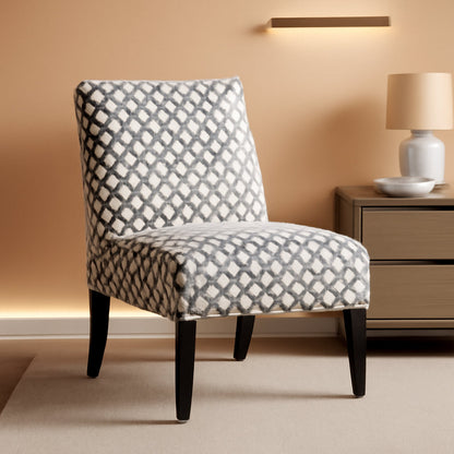 Grey Geometric Accent Chair by Christopher Knight Home-0