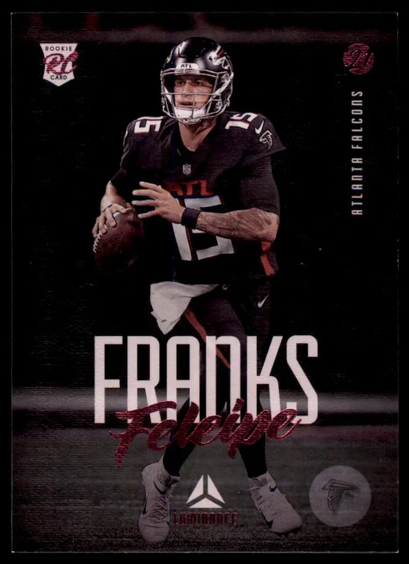 Feleipe Franks 2021 Panini Chronicles Luminance Update Rookies Pink football trading card