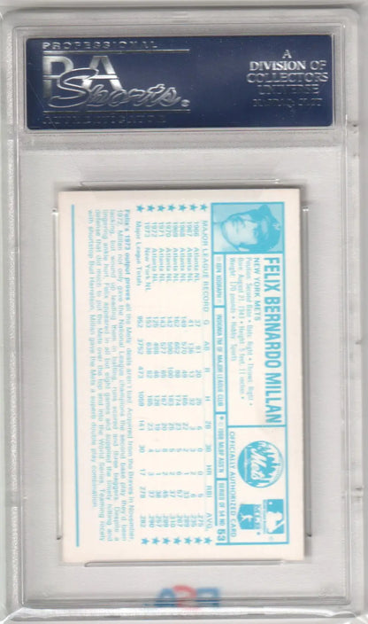 Graded Felix Millan 1974 Kellogg’s Super Stars baseball card from Columbia Hobby