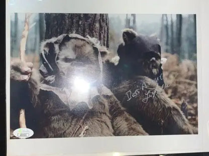 Autographed Felix Silla Glider Ewok Star Wars 8x10 photograph with JSA certification