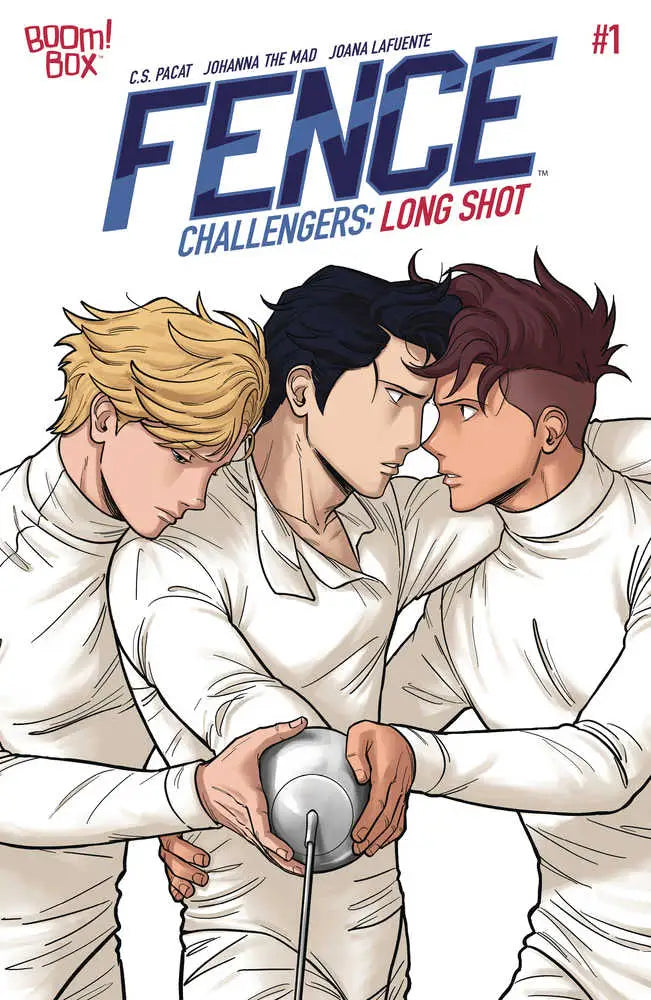 Comic book cover featuring fencers, part of Fence Challengers trading cards series
