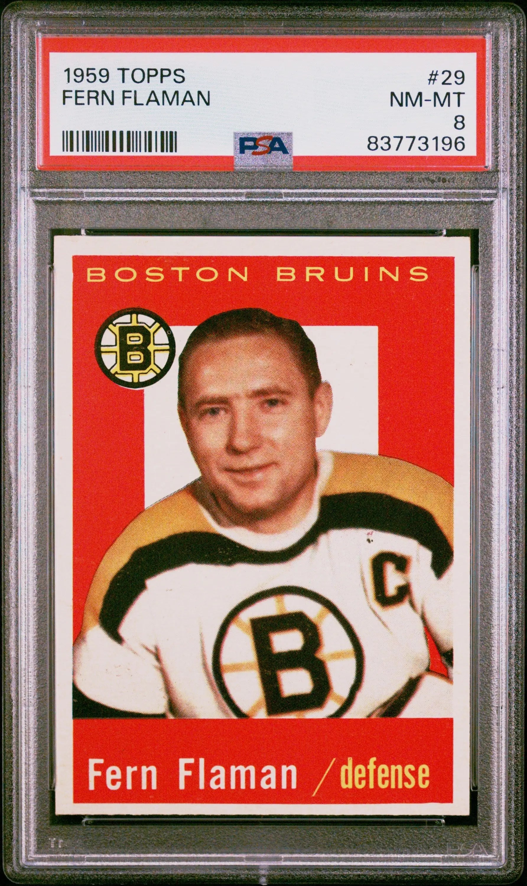 Fern Flaman 1959 Topps #29 PSA 8 Nm-Mint - Singles