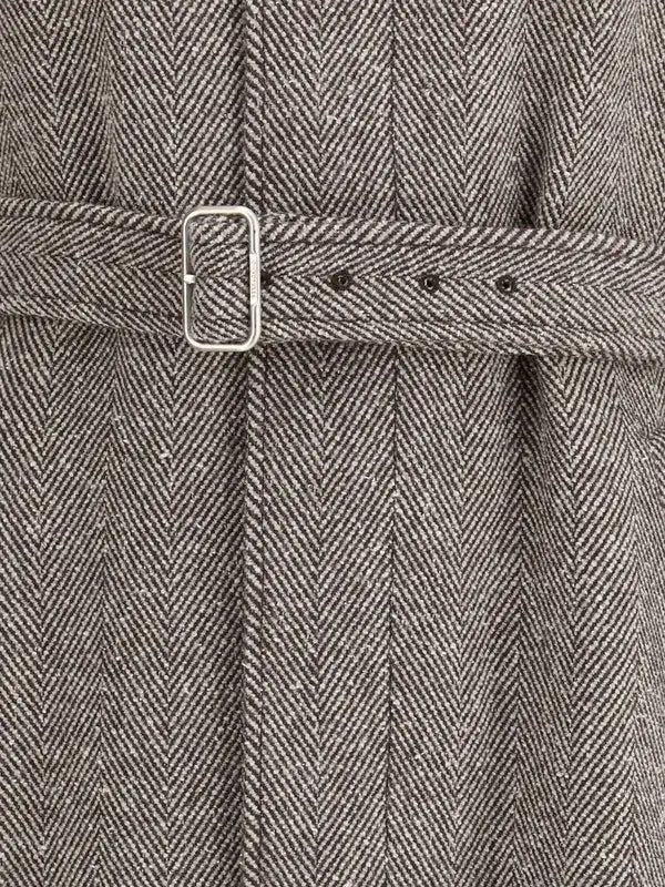 Ferragamo Herringbone Coat – Men’s Italian Elegance | STORE 7994 - Coat