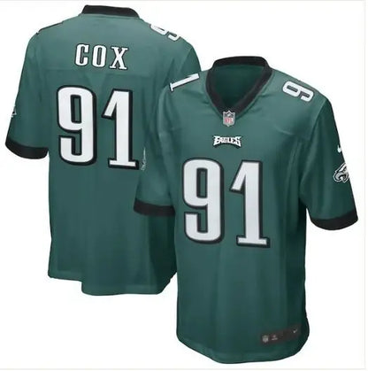 Green Philadelphia Eagles Fletcher Cox #91 Nike Game Jersey in Midnight Green