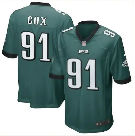 Green Philadelphia Eagles Fletcher Cox #91 Nike Game Jersey in Midnight Green