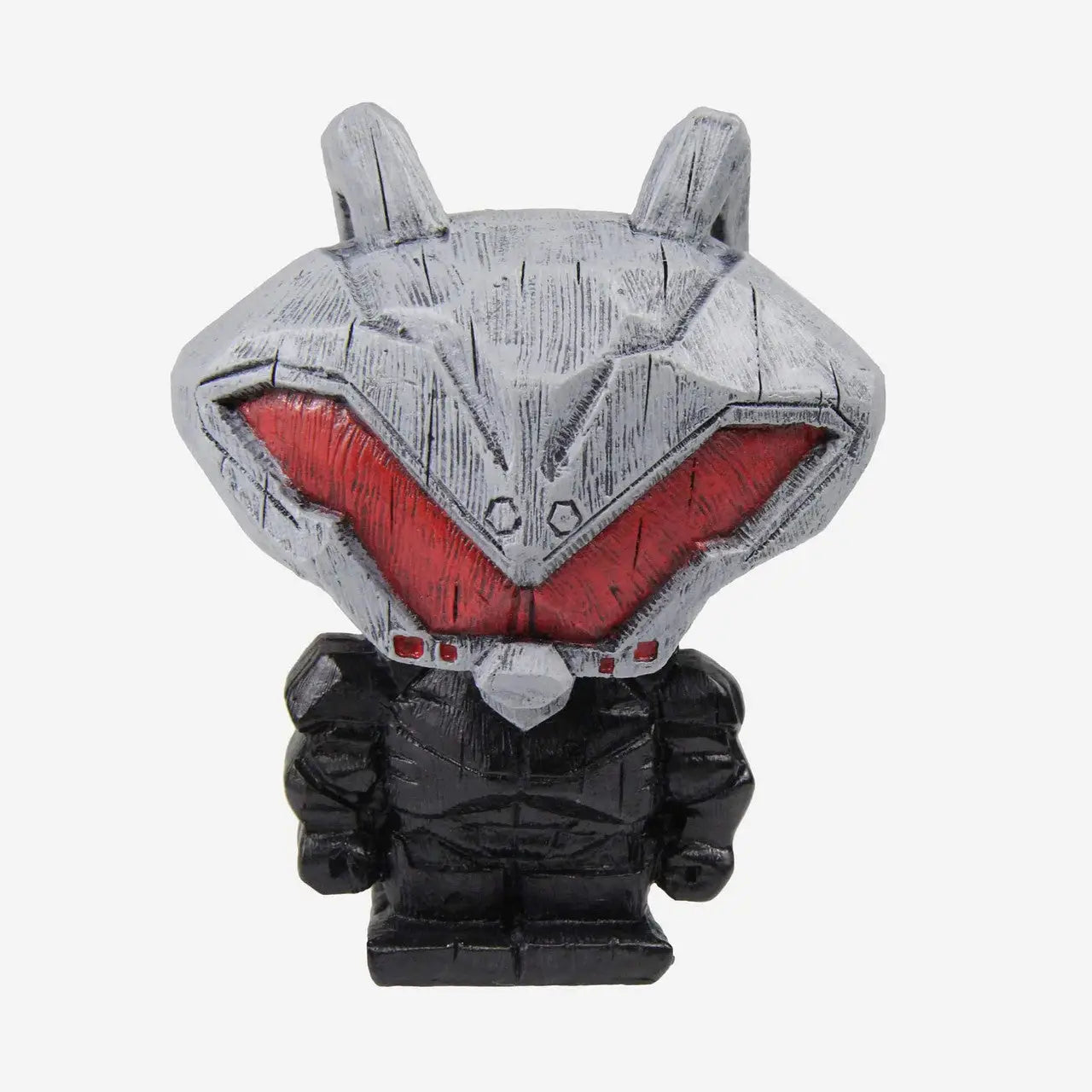 Stylized Aquaman Black Manta figurine with glowing eyes, perfect for trading card collectors
