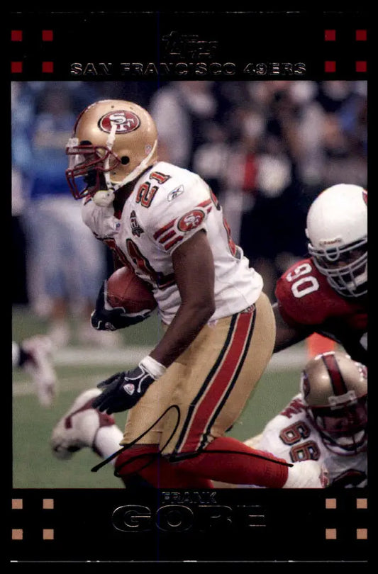 Frank Gore 2007 Topps San Francisco 49ers American football trading card