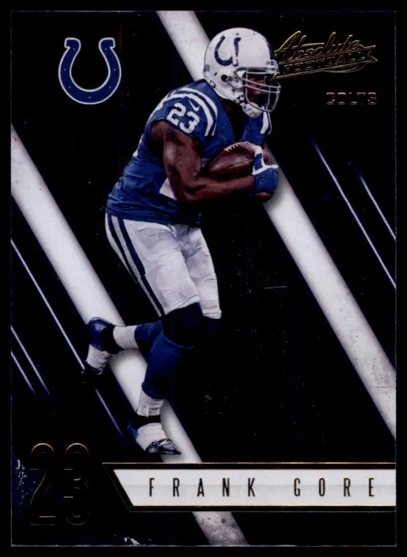 Collectible Frank Gore football card from Panini Absolute 2016 Indianapolis Colts