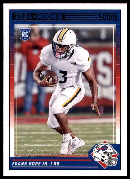 Frank Gore Jr rookie football card from 2024 Score Buffalo Bills product