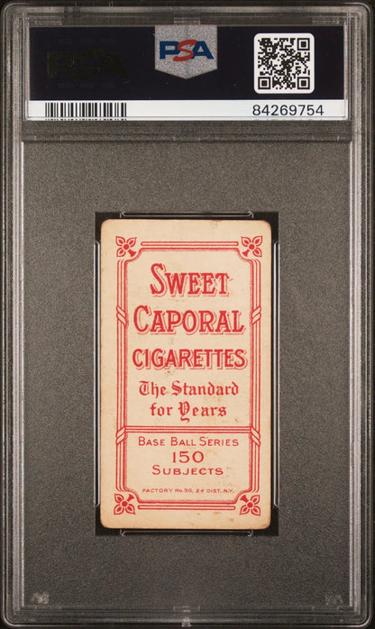 Frank Smith 1909-11 T206 Sweet Caporal 150/30 Chicago in PSA 1 Poor protective case